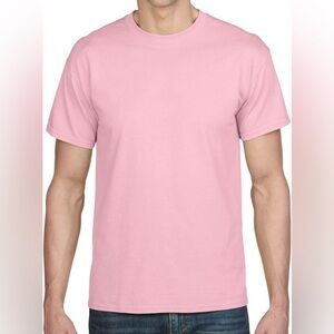 NEW Glidan Men’s DryBlend Classic T-Shirt, Pink, Size M